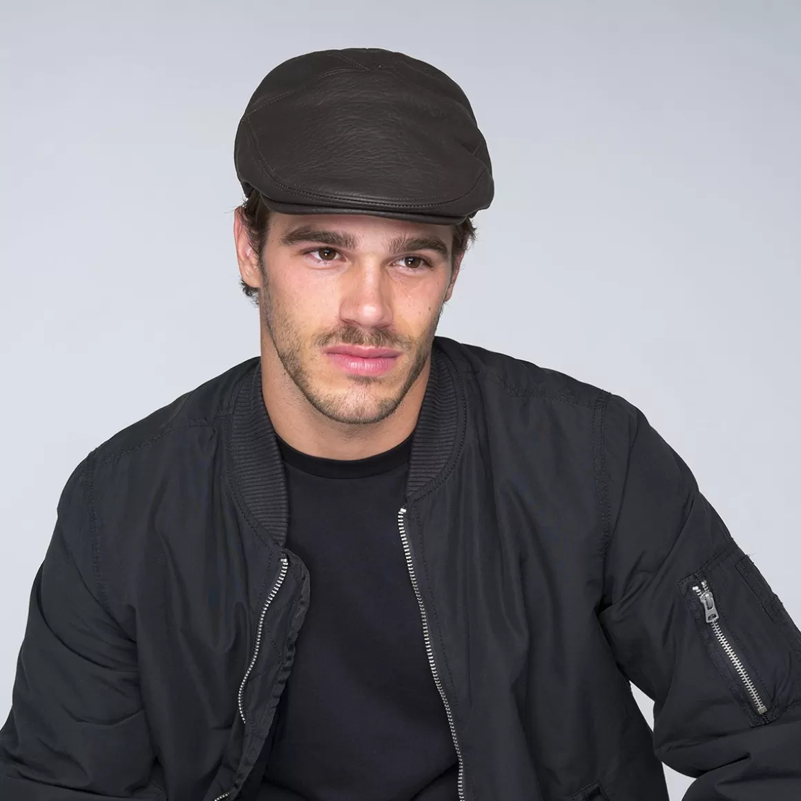 Bailey Hats Leather | Langham Dark Brown